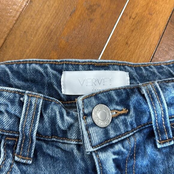 Vervet Distressed Faded Cutoff Jean Shorts 27x4" Size S - Picture 3 of 4